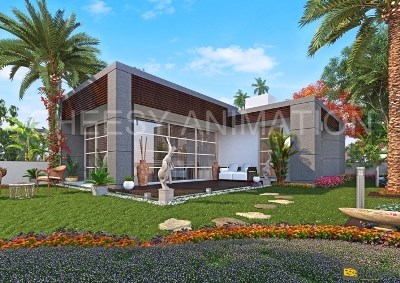 3D Rendering : Architectural 3D Exterior rendering 